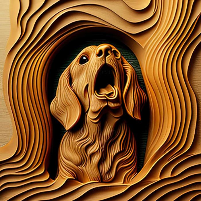 3D модель Мунк собака знаменита тварина (STL)